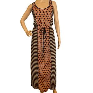 HP 🥳 THML  | STRIPED GEOMETRIC MAXI DRESS  SZ S